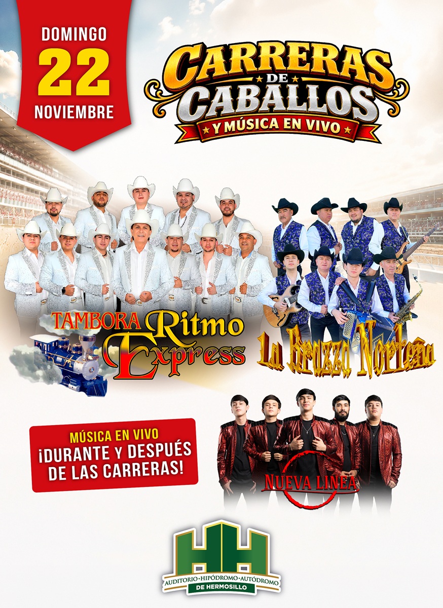 CARRERA DE CABALLOS - TAMBORA RITMO EXPRESS - LA BRAZZA NORTEÑA - NUEVA LINEA