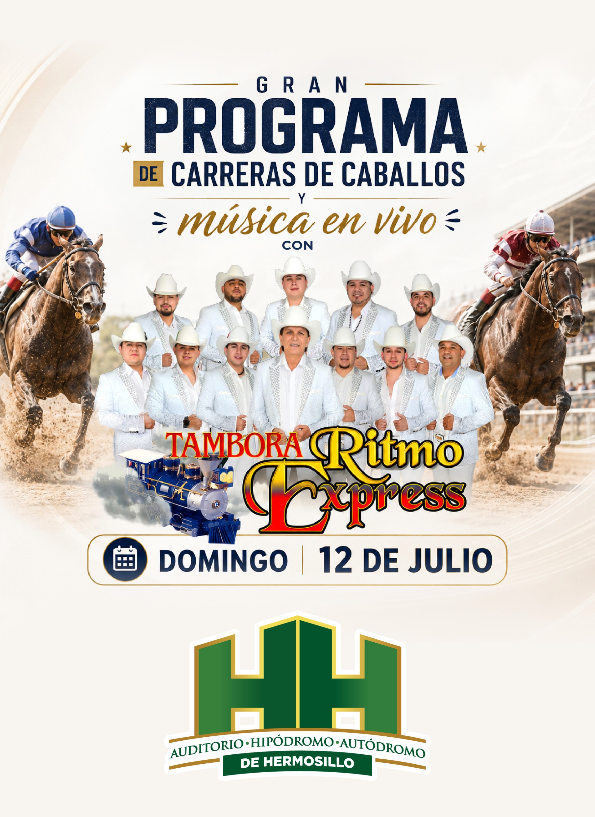 GRAN PROGRAMA DE CARRERAS DE CABALLOS TAMBORA RITMO EXPRESS