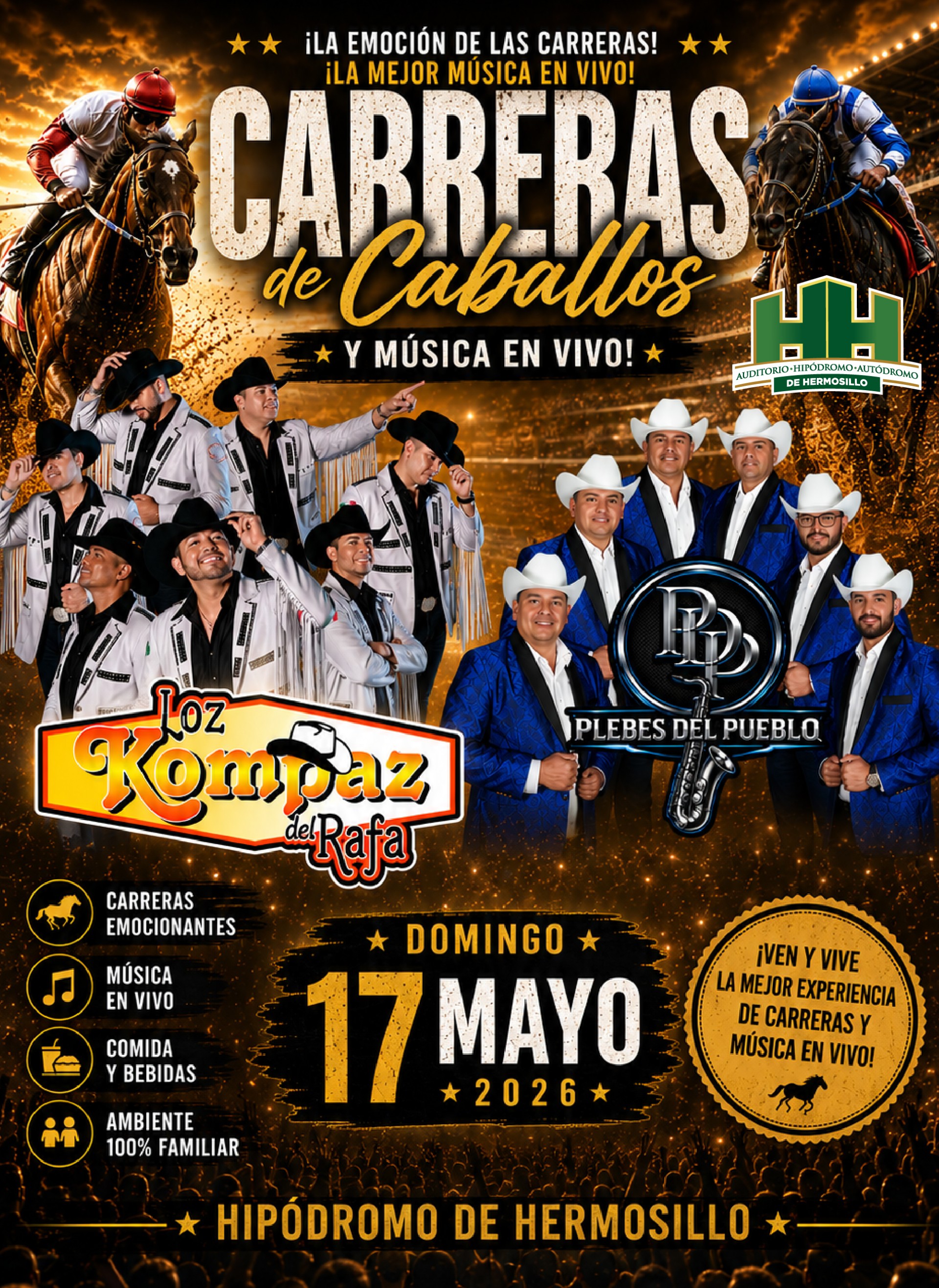 CARRERAS DE CABALLOS LOS KOMPAS DEL RAFA PLEBES DEL PUEBLO